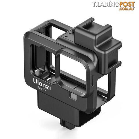 G9-4 Action Vlog Camera Cage Plastic Protective Housing with Dual Cold Shoe Mount for GoPro Hero 9 - 00777178630482 - KSN-CYY0808
