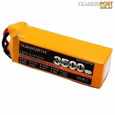 TCBWORTH 6S 22.2V 3500mAh 25C 35C 60C Lipo Battery - DRX-31419903541284