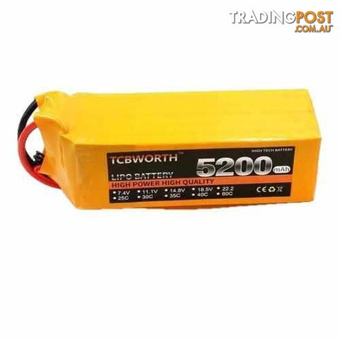 TCBWORTH 6S 22.2V 5200mAh 60C Lipo Battery - DRX-31419907309604