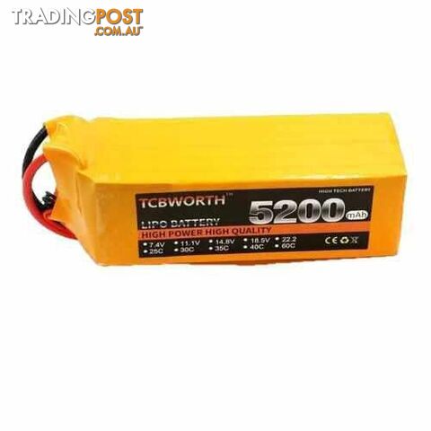 TCBWORTH 6S 22.2V 5200mAh 30C Lipo Battery - DRX-31419855929380