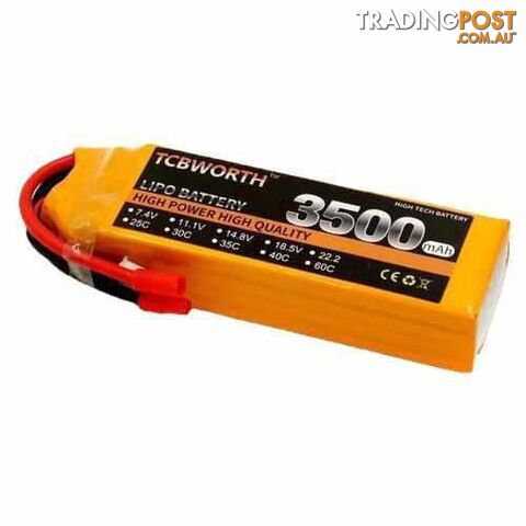 TCBWORTH 4S 14.8V 3500mAh 60C Lipo Battery - DRX-31419870773284