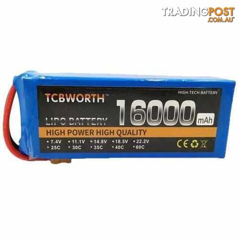TCBWORTH 3S 11.1V 1600mAh 25C Lipo Battery - DRX-31419894890532