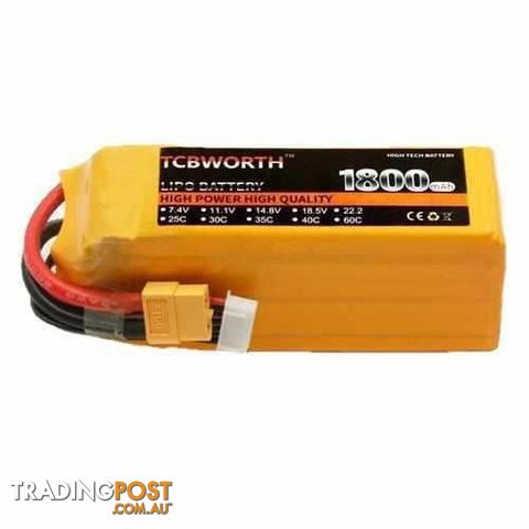 TCBWORTH 5S 18.5V 1800mAh 30C Lipo Battery - DRX-31419811790884