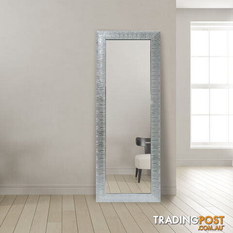 Star Modern Rectangular Mirror 152cm x 52cm Silver