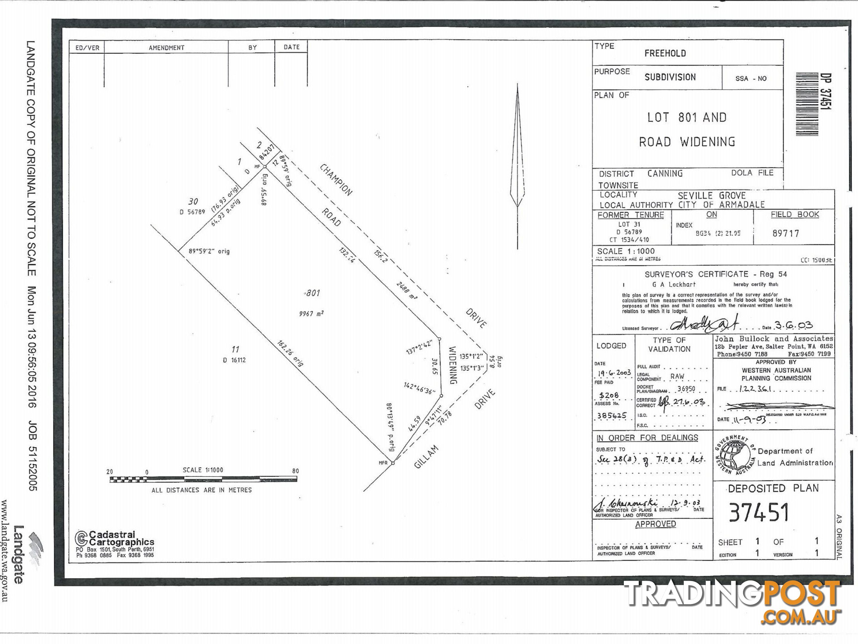 Lot 801 Gillam Drive SEVILLE GROVE WA 6112