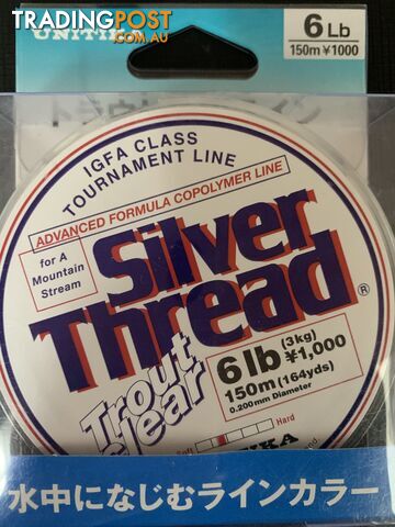 Unitika Silver Thread Trout Clear - 6lb - STTC6