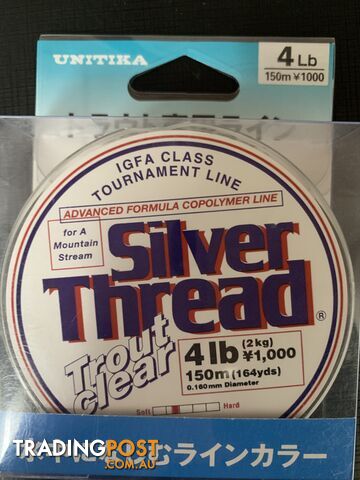 Unitika Silver Thread Trout Clear - 4lb - STTC4