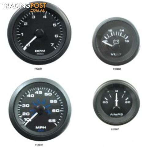 Veethree Instruments Premier Pro Domed Gauges - 112267 - Ammeter - 112267