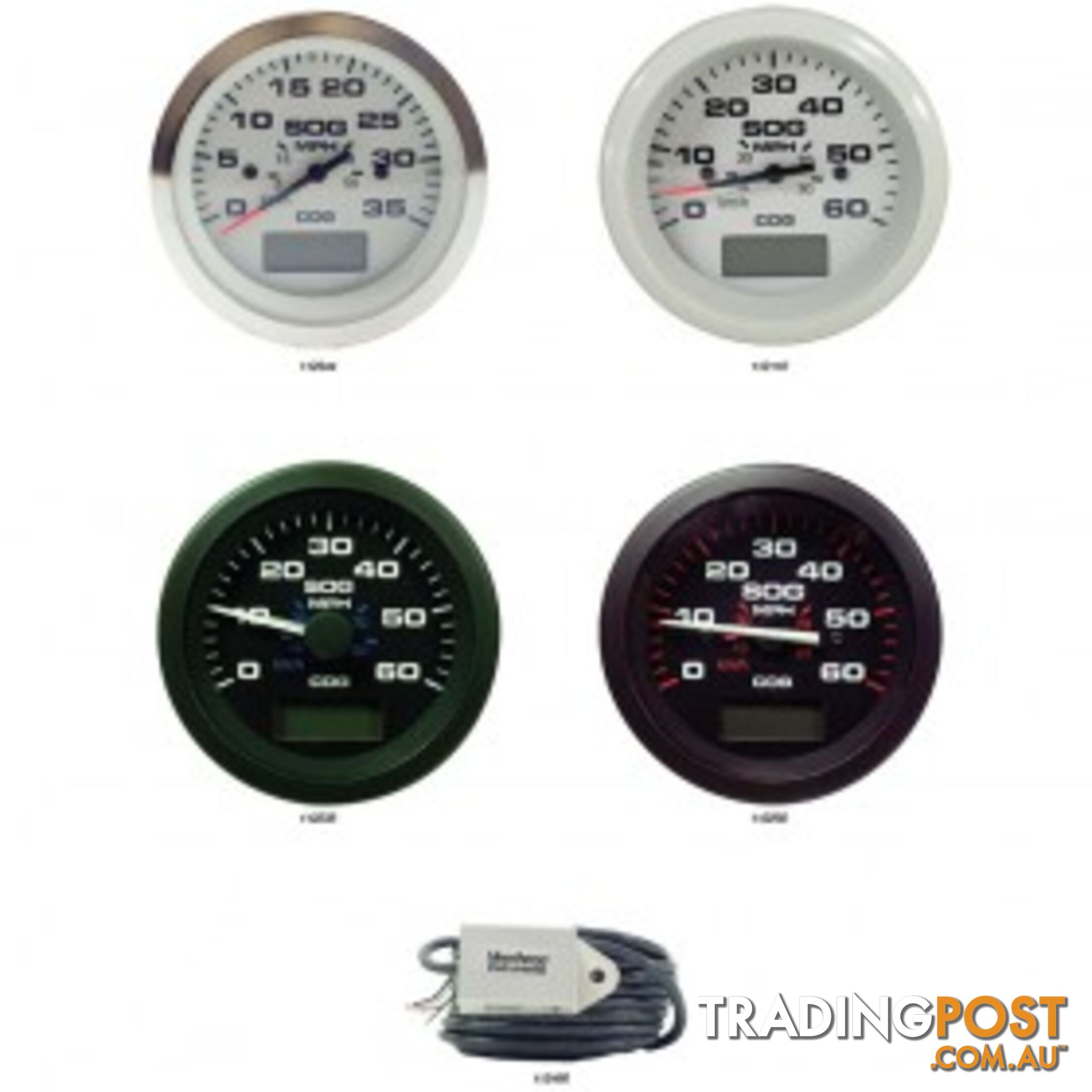 Veethree Instruments GPS Speedometer - 112346 - Lido Pro White 0-60mph - 112346