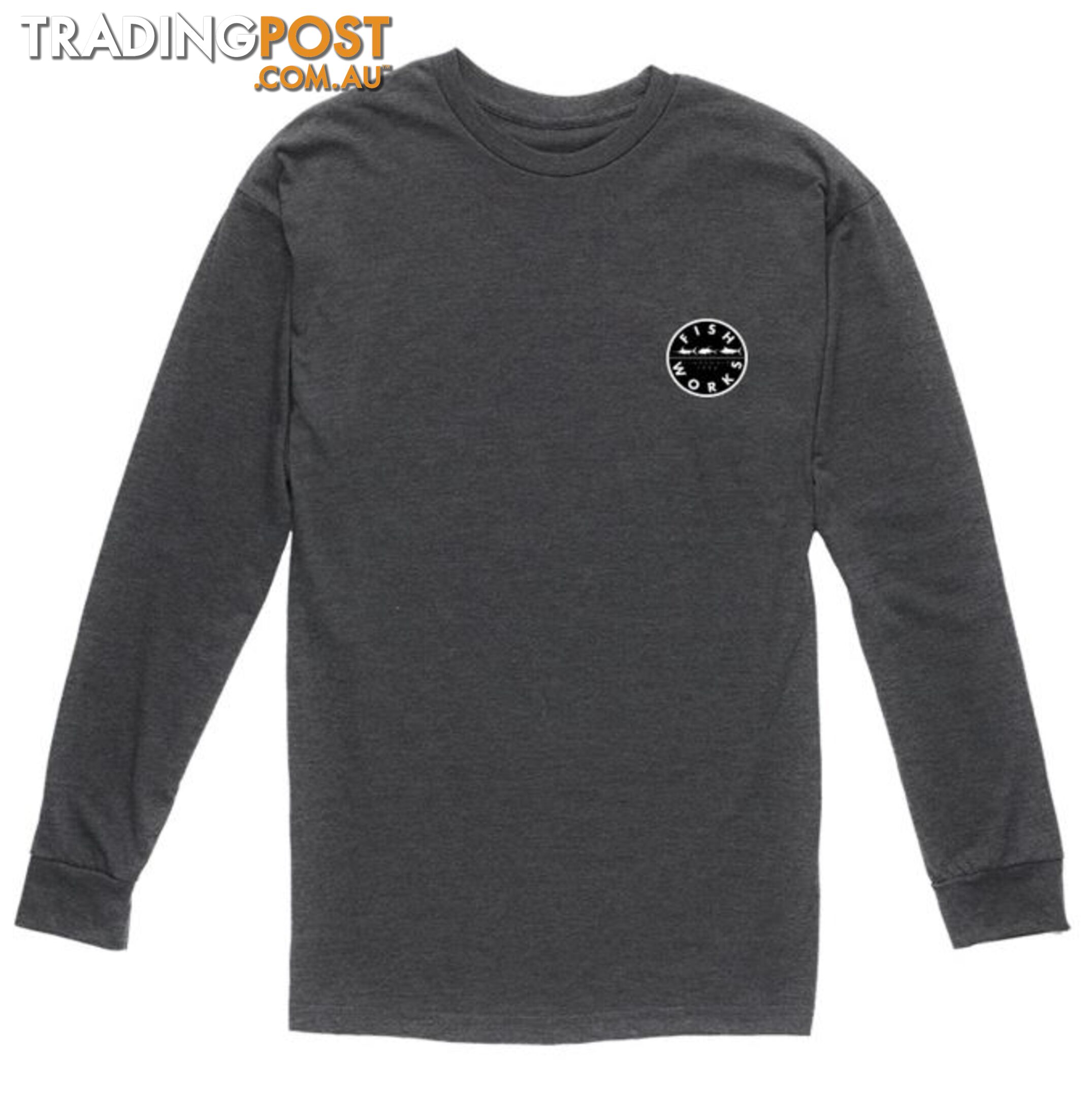 New Original Long Sleeve - Charcoal - Small - LSFXTEES-CHARCOAL