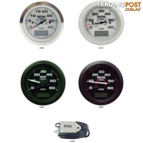Veethree Instruments GPS Speedometer - 112292 - Amega Black 0-60mph - 112292