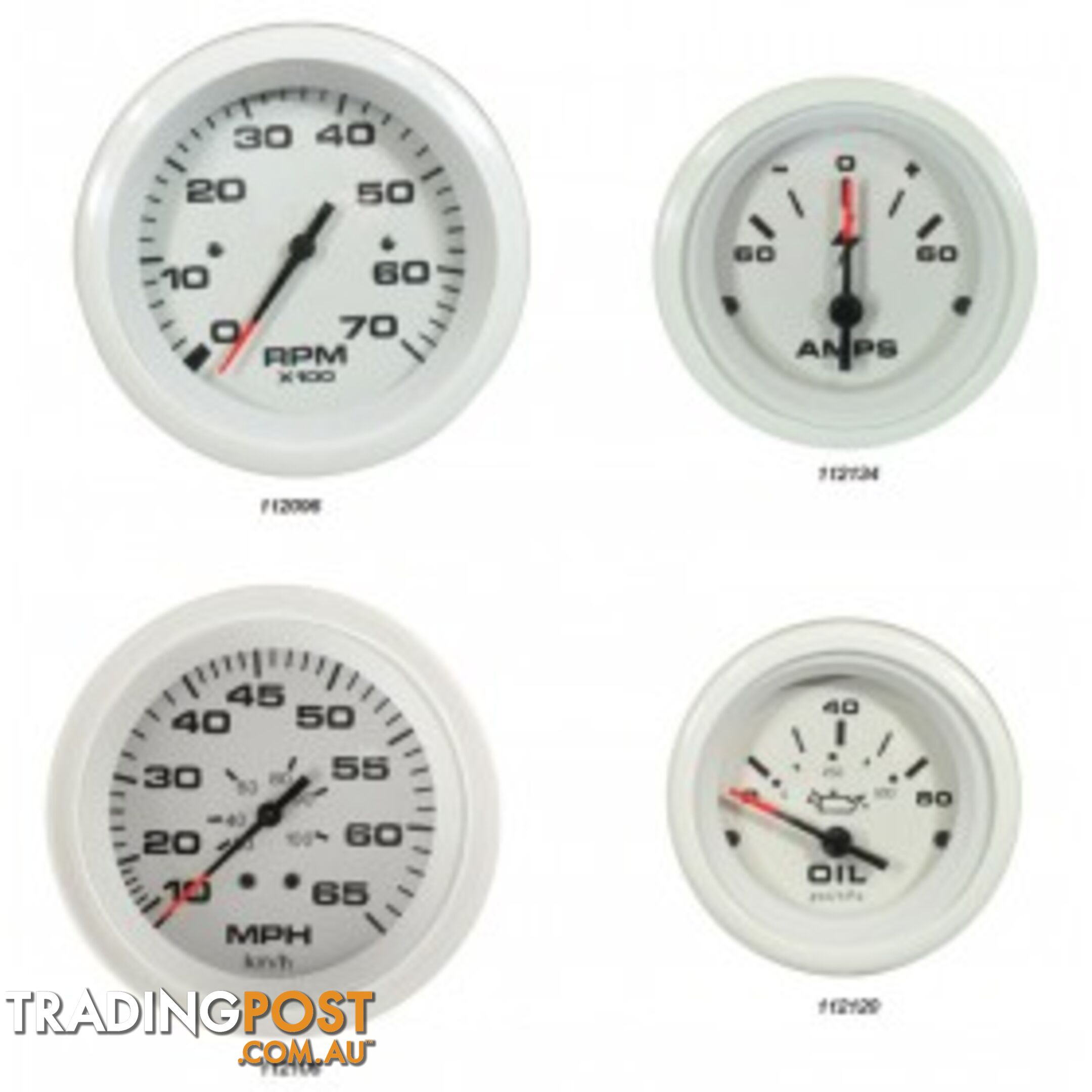 Veethree Instruments Arctic White Gauges - 112112 - Water Temp - 112112