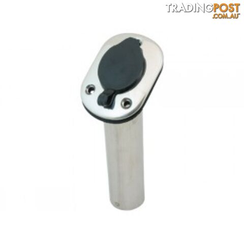 Flush Mount Rod Holder - Stainless Steel With Cap - 192542
