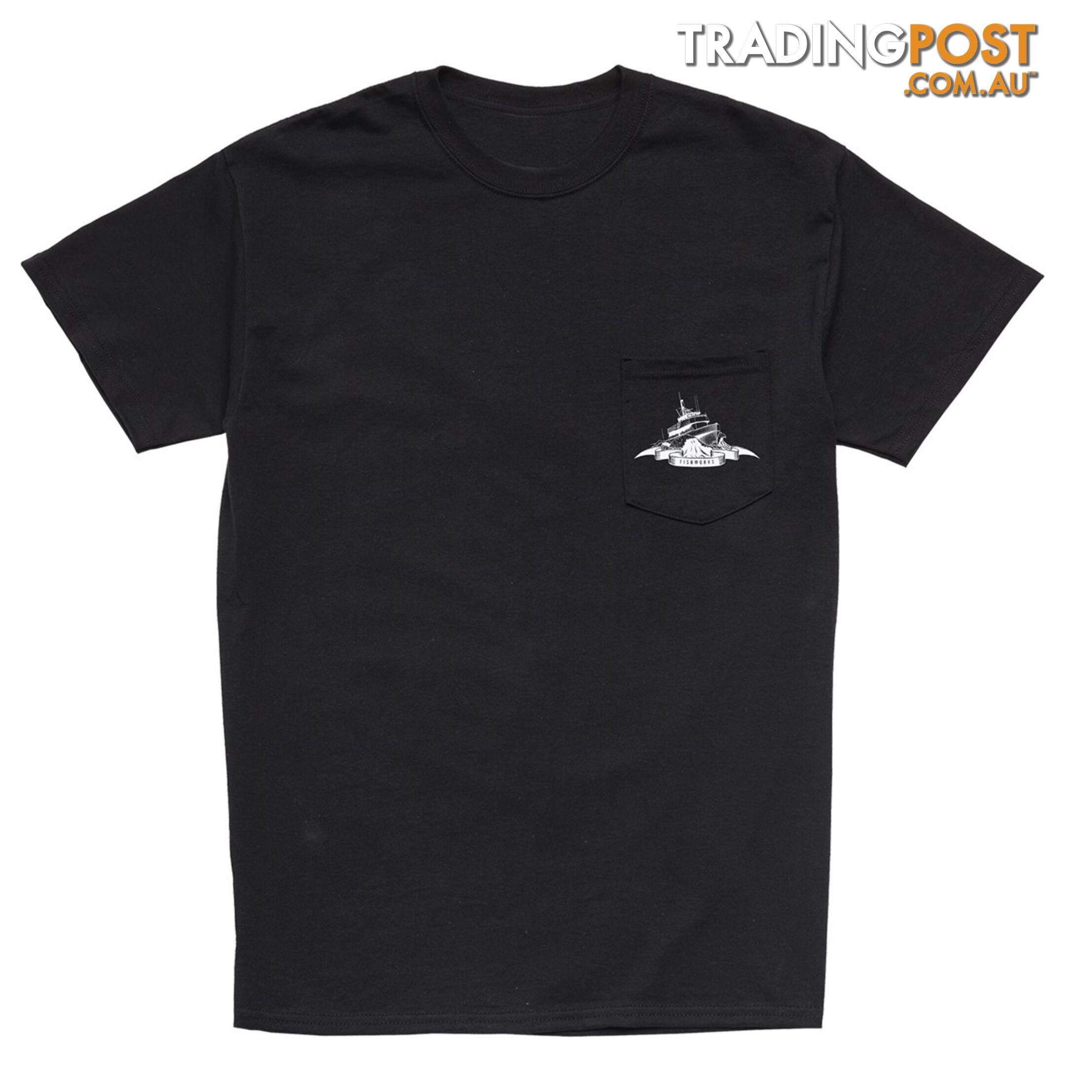 Dittmar Pocket Tee - Black - Fishworx SSPOCKETTEE-BLACK