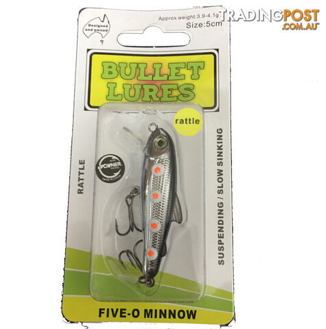 BULLET LURES FIVE-O MINNOW - Bullet Lures 5NA0