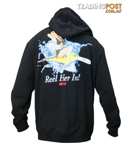 Rapala Jumper Hoodie Reel Her In Black - RAPALA RJHRH-BLK