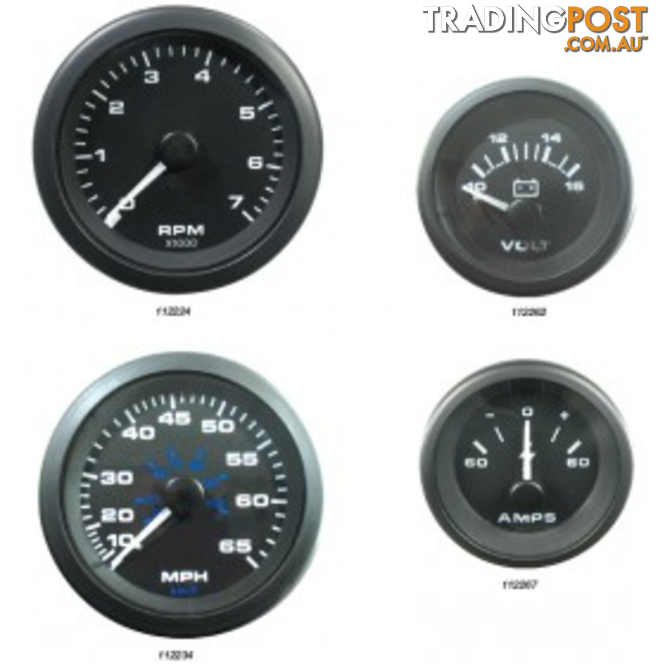 Veethree Instruments Premier Pro Domed Gauges - 112224 - Tacho 7000rpm