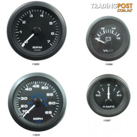 Veethree Instruments Premier Pro Domed Gauges - 112224 - Tacho 7000rpm