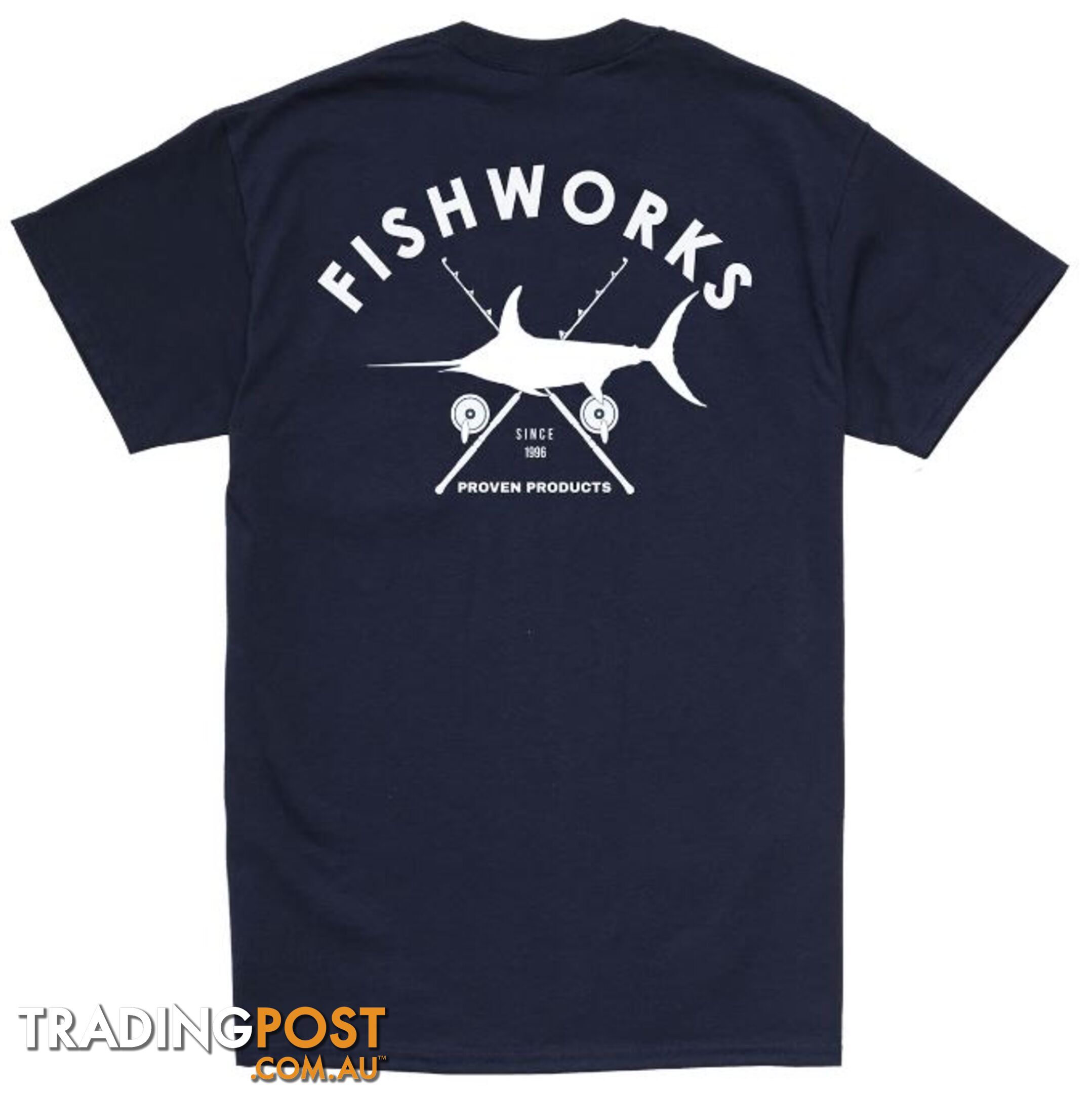 Swords &amp; Rods Pocket Tee - Navy - X-Large - SSPOCKETTEE-XL-NAVY