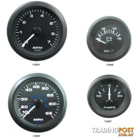 Veethree Instruments Premier Pro Domed Gauges - 112232 - Speedo Kit 50mph - 112232