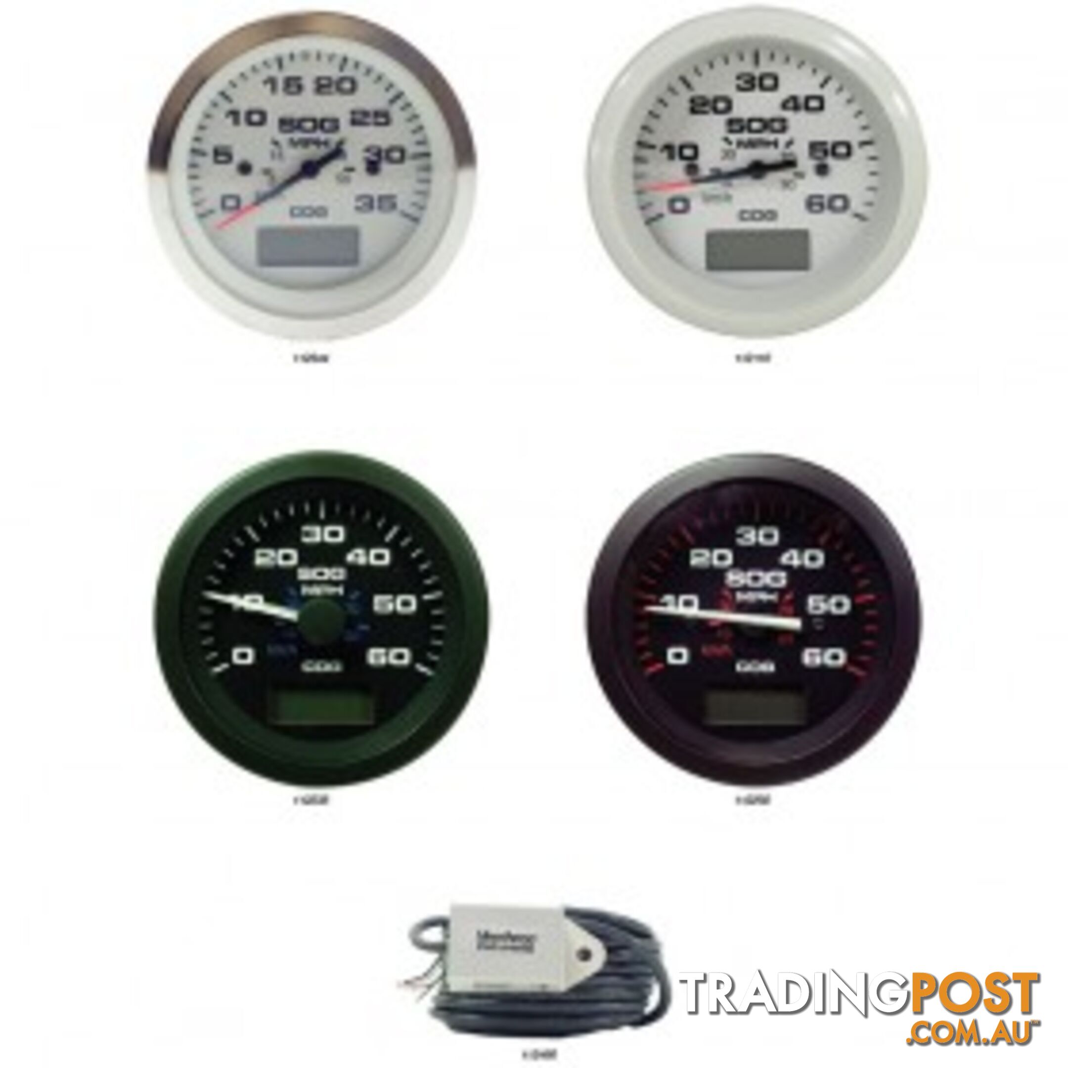 Veethree Instruments GPS Speedometer - 112110 - Arctic White 0-60mph - 112110