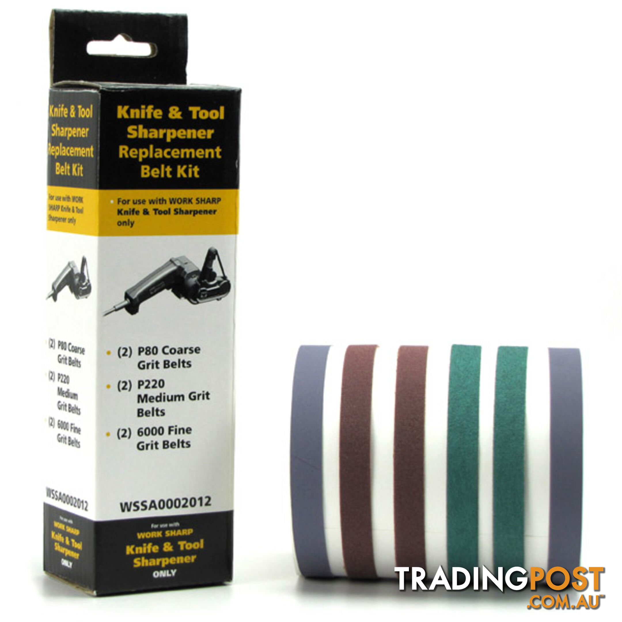 6pc Assorted Replacement Belt Pack To Suit Worksharp WSKTS - WSSA0002012