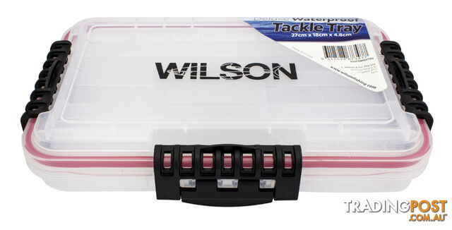 Wilson deluxe waterproof tackle tray - l.333ttwd3508