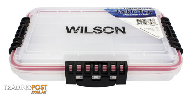 Wilson deluxe waterproof tackle tray - l.333ttwd3508