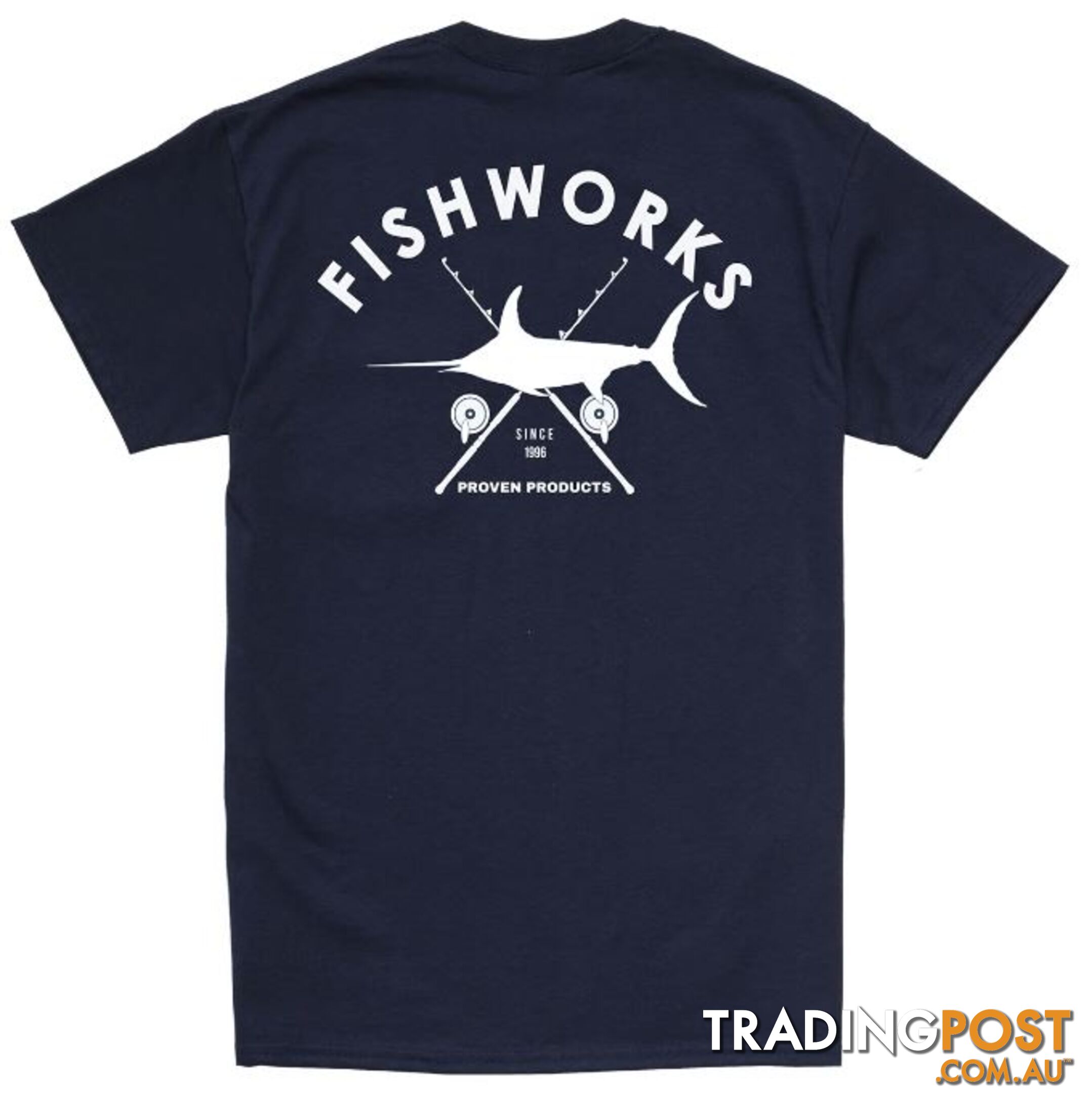 Swords &amp; Rods Pocket Tee - Navy - XX-Large - SSPOCKETTEE-XXL-NAVY