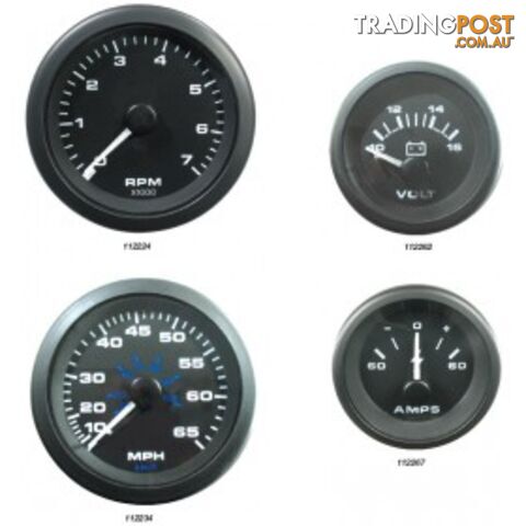 Veethree Instruments Premier Pro Domed Gauges - 112230 - Speedo Kit 35mph - 112230