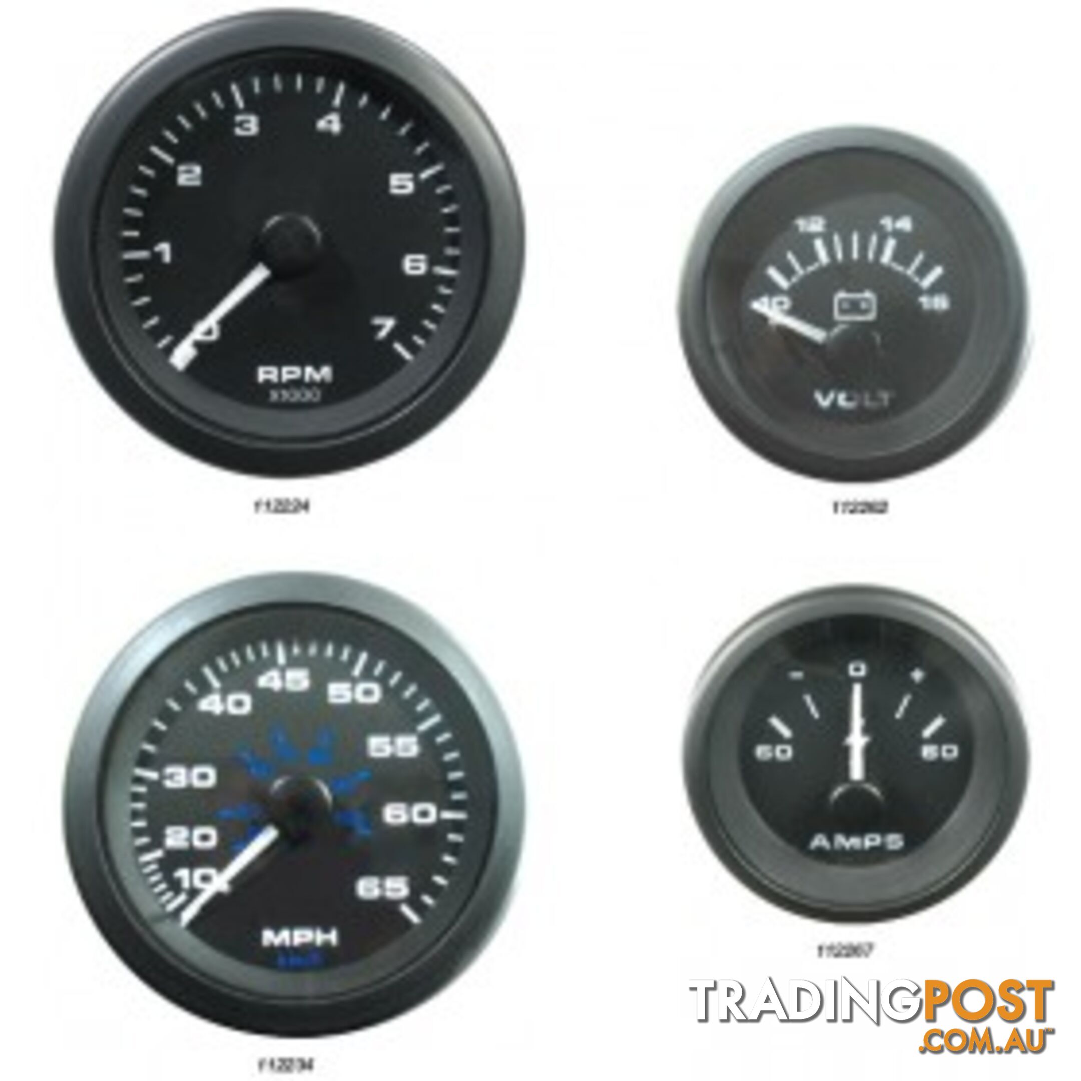 Veethree Instruments Premier Pro Domed Gauges - 112234 - Speed Kit 65mph - 112234