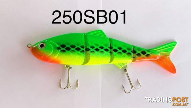 King Hit Swimbait Lure 250mm 140g - Fluoro Green - 250SB01