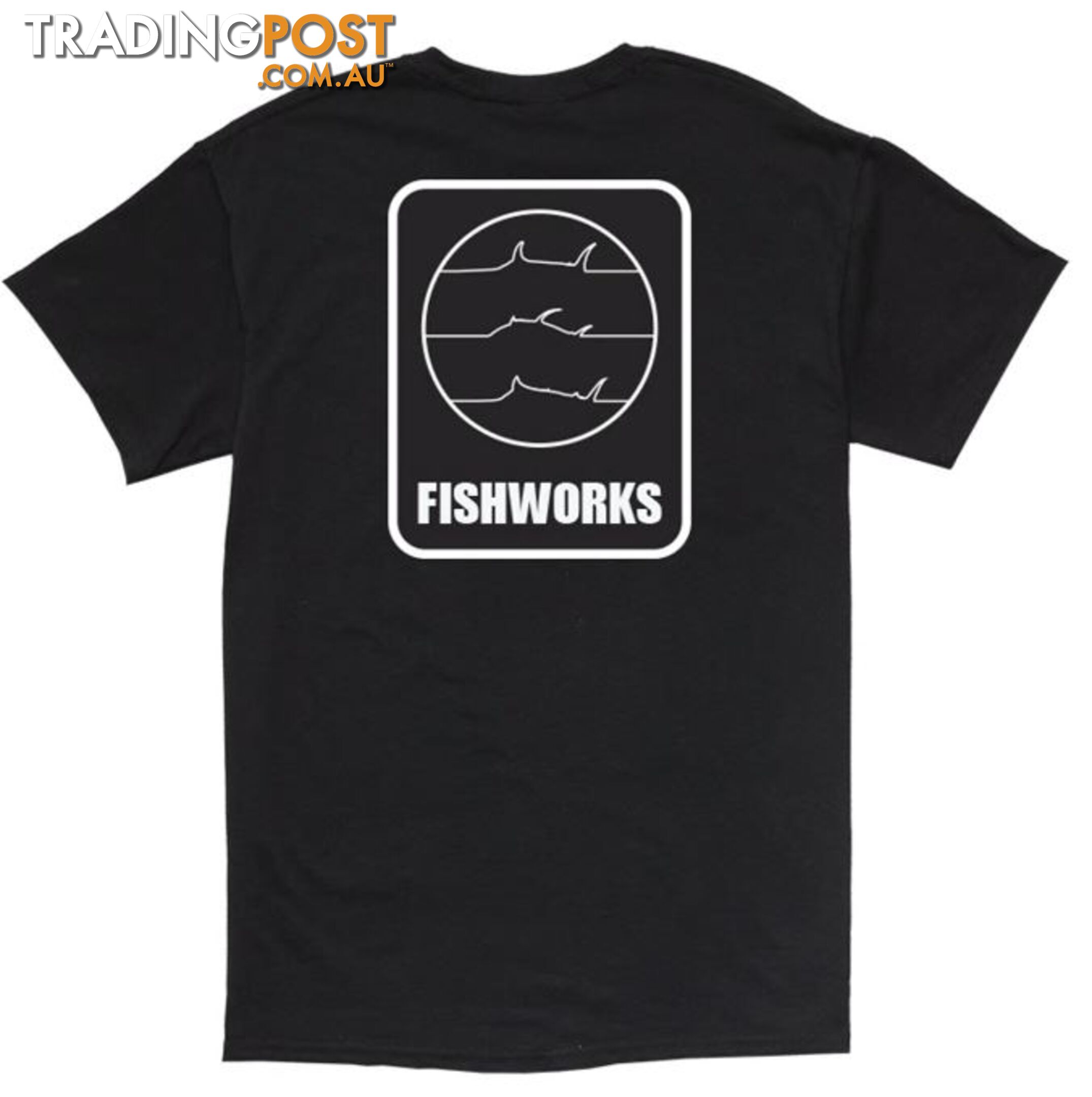 Fine Lines Tee - Black - Fishworx SSFLTEE