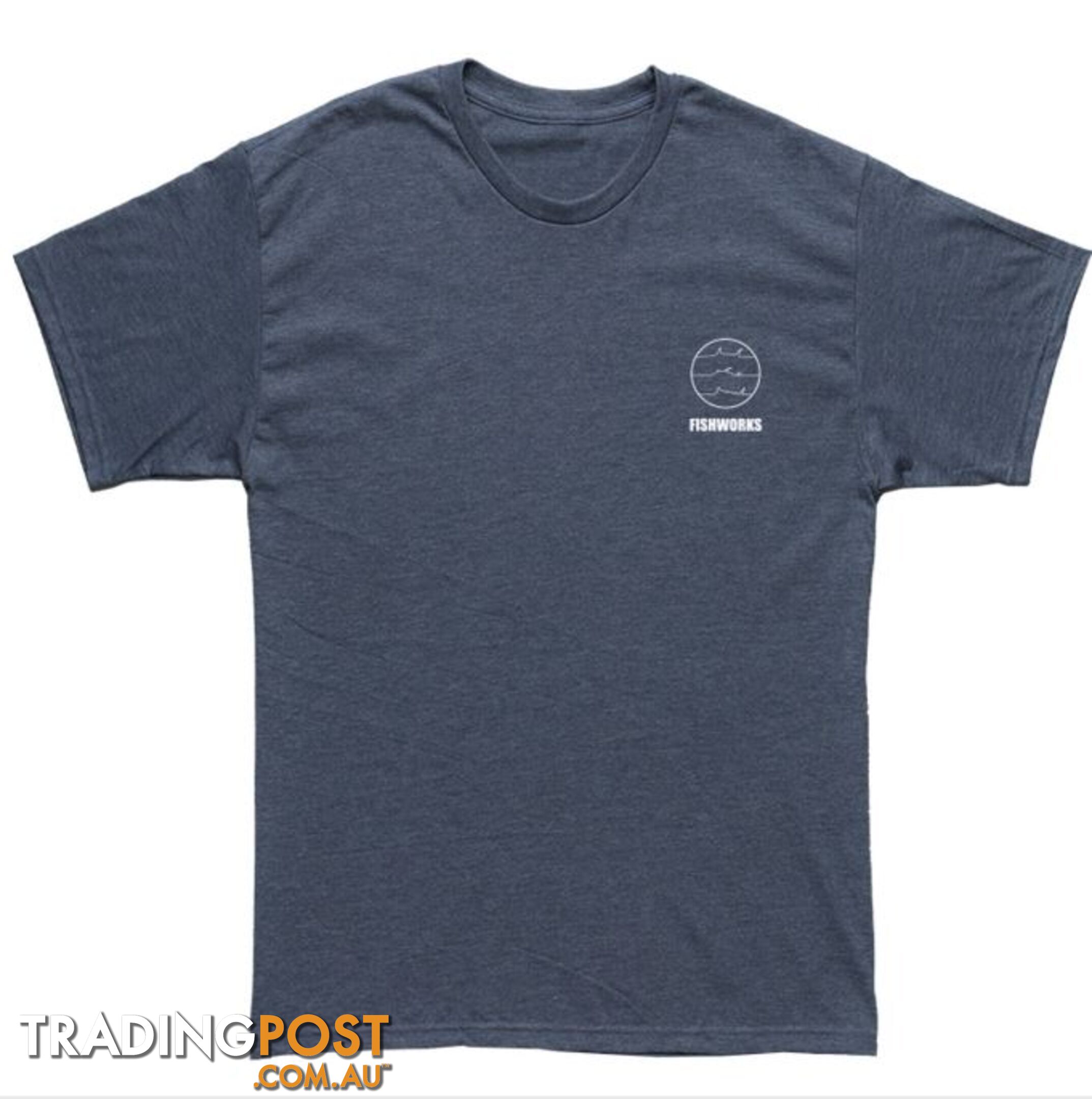 Fine Lines Tee - Navy - Fishworx SSFLTEE-NAVY