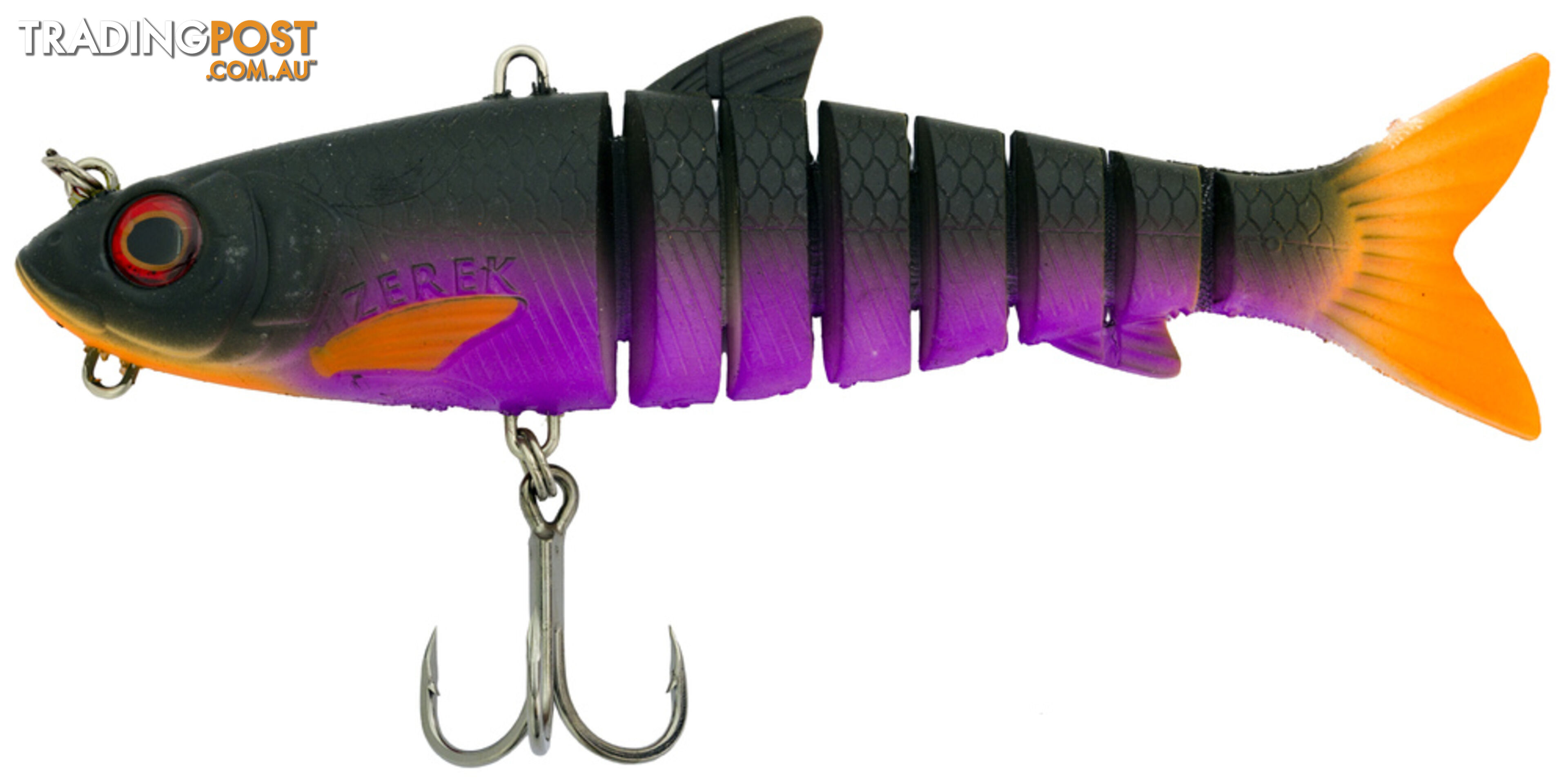 Zerek 8" live swimbait (black jack)