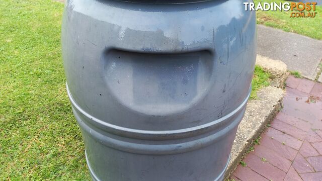 Grey/Black Plastic 200 Litre Drum