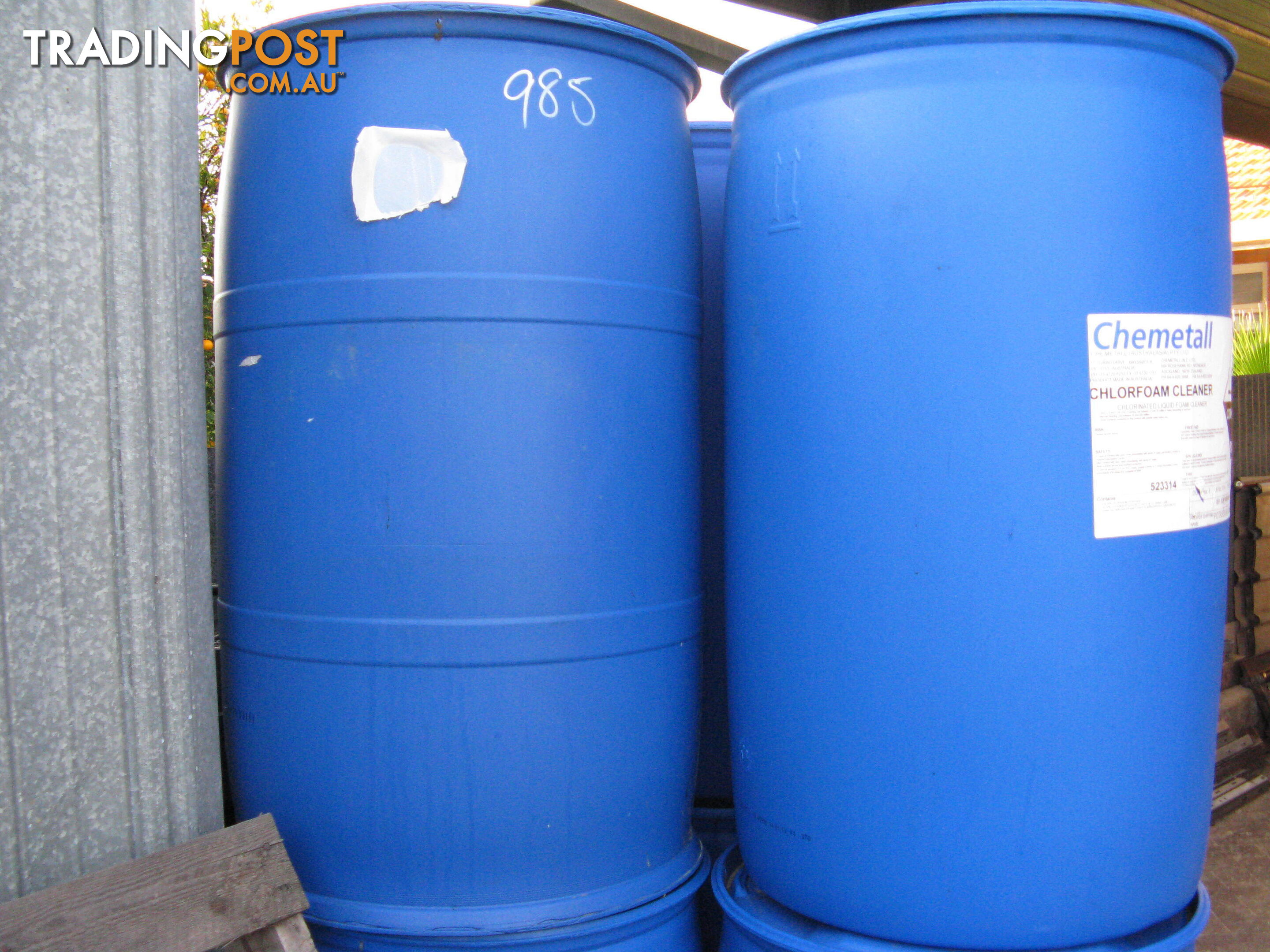 Blue Plastic Drums