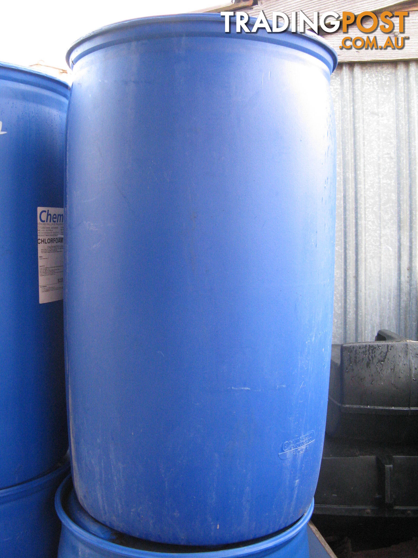 Blue Plastic Drums