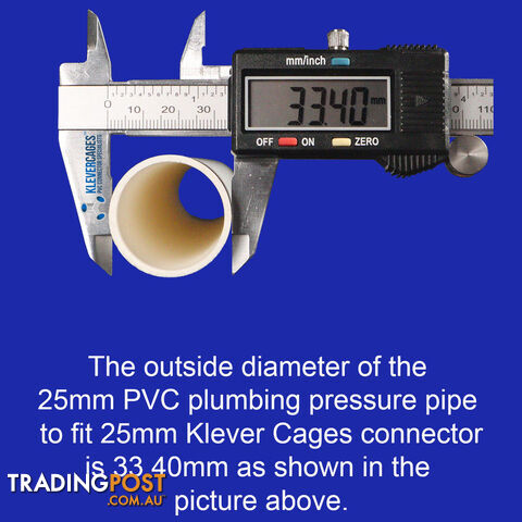 25mm Premium PVC Pipe 1m White - No Writing - PIPE25 - photo 3 of 3