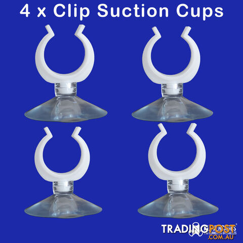 4 PCS Suction Cup Sucker Clips for 20mm PVC pressure pipe - SUCTCLIP20