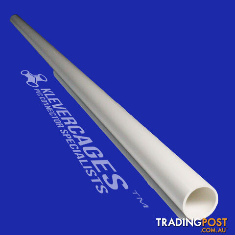20mm Premium PVC Pipe 1m White - No Writing - PIPE20