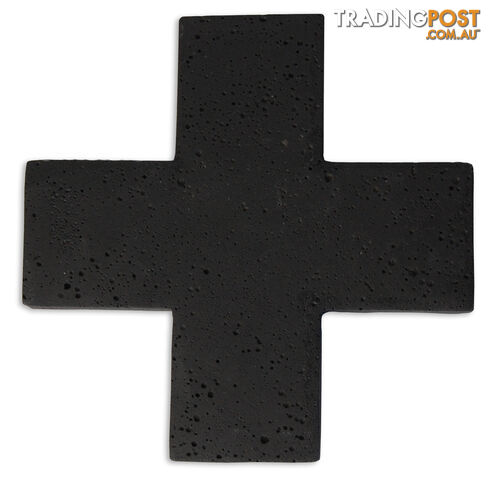 Concrete Cross Trivet - Black - 02-011-N-BLA