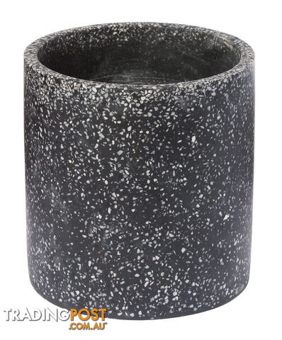 Terrazzo Pot - Black - 160206002NBLK