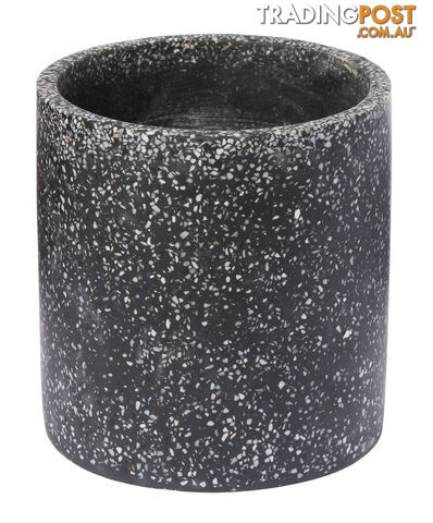 Terrazzo Pot - Black - 160206002NBLK