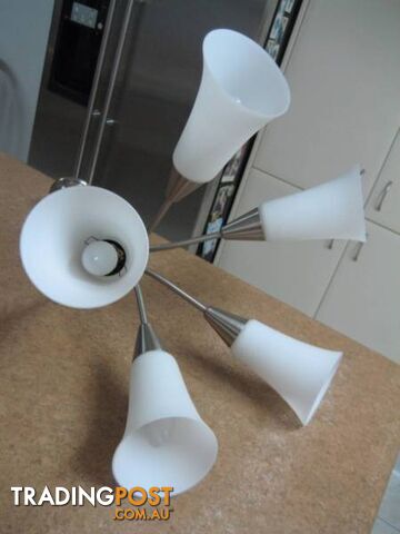 5 arm Chandeliers lamps including - photo 5 of 9