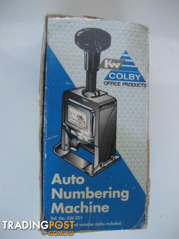 KW by Colby KW Auto Numbering Machine CHROME Ref No.KW-201 - photo 3 of 3