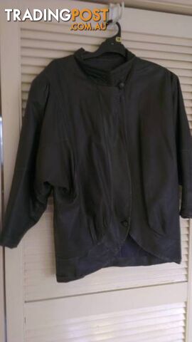 Vintage 80's leather Jacket - Genuine - Sz 16 -18