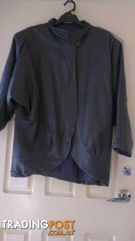 Vintage 80's leather Jacket - Genuine - Sz 16 -18 - photo 2 of 8