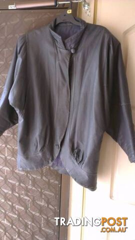 Vintage 80's leather Jacket - Genuine - Sz 16 -18 - photo 5 of 8