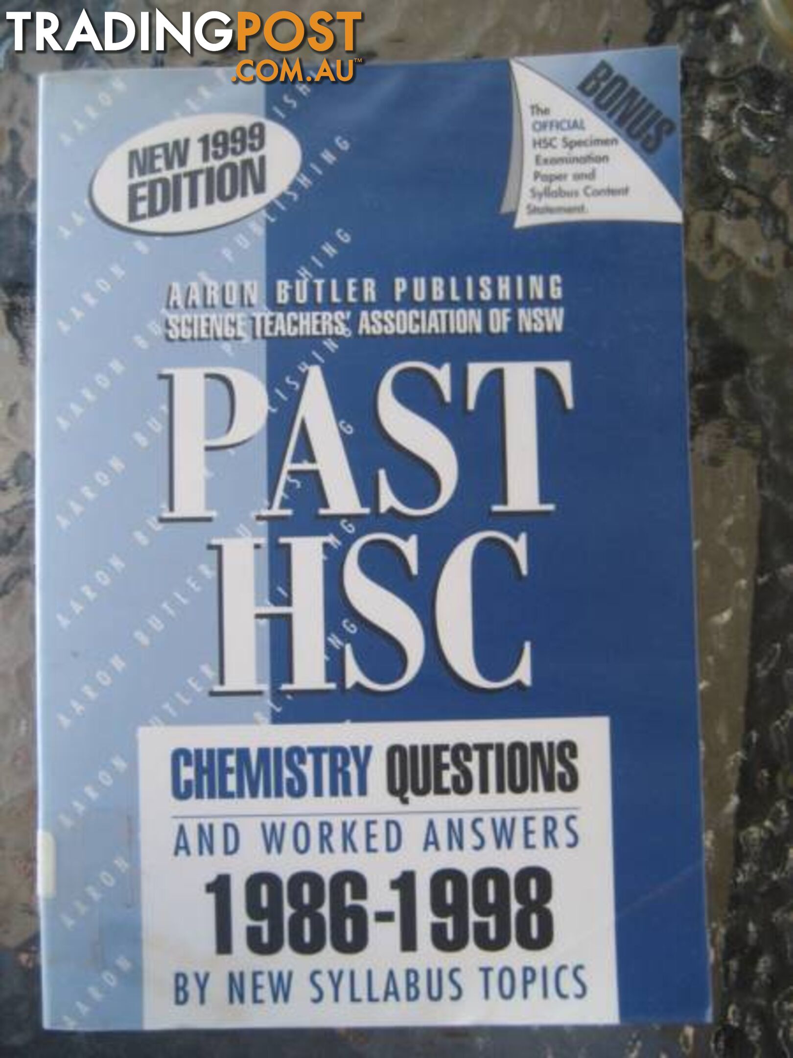 PAST HSC CHEMISTRY QUESTIONS******1998 by NEW SYLLABUS TOPICS